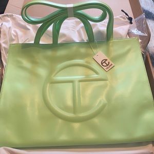 Telfar Large Double Mint Shopping Bag